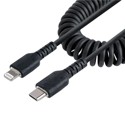 CABLE 50CM USB-C LIGHTNING MFI EN ESPIRAL USB TIPO C IPHONE