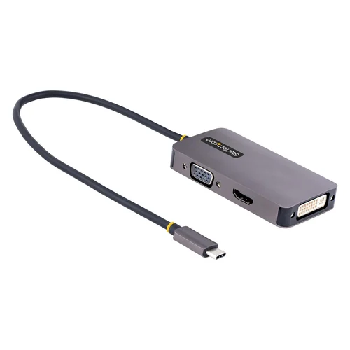 ADAPTADOR DE VIDEO USBC HDMI VGA DVI 4K 60HZ ALUMINIO
