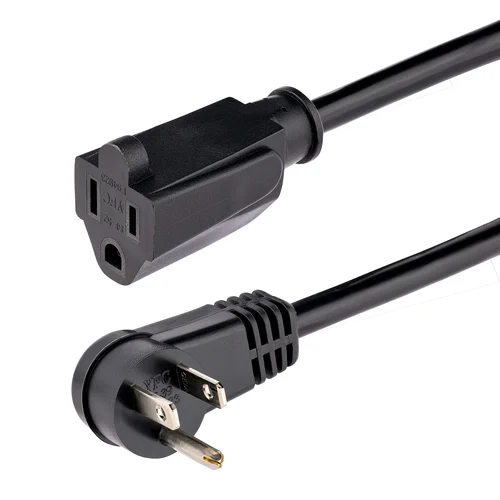 CABLE DE 2M 6FT DE EXTENSION ACODADO 5-15P A 5-15R