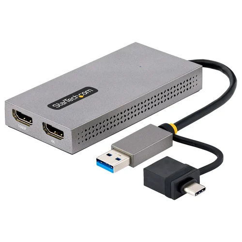 ADAPTADOR CONVERTIDOR USB 3.0 A 2 PANTALLAS HDMI WINDOWS/MAC