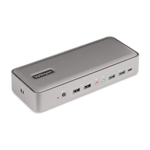 DOCKING STATION KVM USB-C PARA 2 LAPTOPS – 2X DP 4K 60HZ
