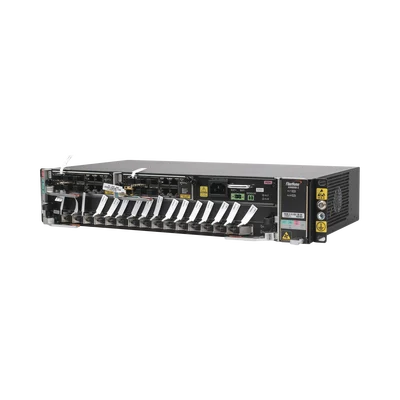 OLT Carrier Class Modular GPON, 2 Ranuras, Incluye 1 Tarjeta GPOA de 16 puertos GPON, 1 Fuente de CA, 2 UR, Gestión por UNM2000, CLI, Incluye Instalación de Software UNM2000, (Interoperabilidad con ONUs de Terceros sin Costo)