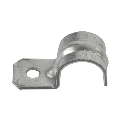 Abrazadera tipo Uña para Tubo Conduit Pared Gruesa y Conduit PVC de 3/4 (19 mm).