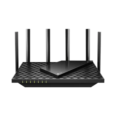 Router WiFi 6 Doble Banda / AX5400 MU-MIMO 4X4 y OFDMA / 1 puerto WAN 10/100/1000 Mbps / 4 puertos LAN 10/100/1000 Mbps / 1 puerto USB 3.0 /  6 potentes antenas / Administración App (Tether) o Página web / Protección HomeShield