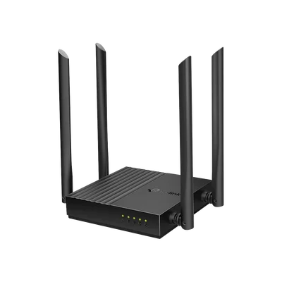 Router Inalámbrico AC 1200 / Doble Banda MU-MIMO / 1 puerto WAN 10/100/1000 Mbps / 4 puertos LAN 10/100/1000 Mbps / Compatible con EasyMesh / Administración Web o App Tether