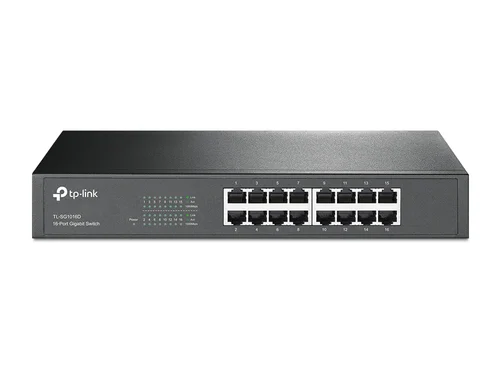 SWITCH CON 16 PUERTOS GIGABIT. SIN ADMINISTRACION ESCRITORIO/RACK