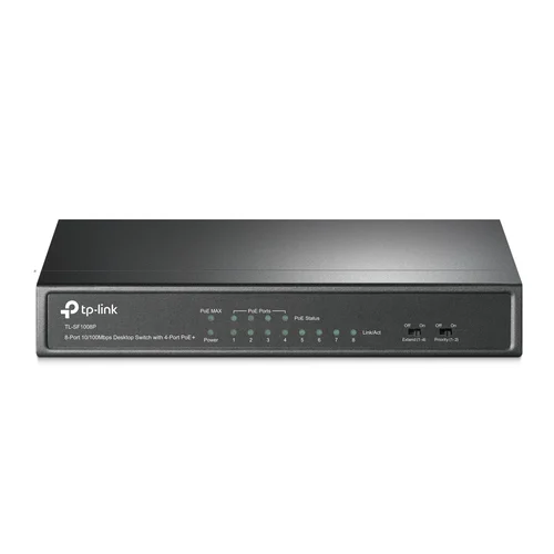 SWITCH ESCRITORIO DE 8 PUERTOS ETHERNET CON 4 PUERTOS POE SIN A