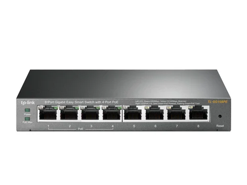 SWITCH EASY SMART DE 8 PUERTOS GIGABIT CON 4 PUERTOS POE
