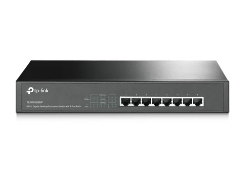 SWITCH GIGABIT DE 8 PTOS POE DE 124W PARA RACK 13IN.CAJA DE ACERO