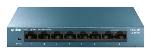 SWITCH DESKTOP DE 8 PUERTOS GIGABIT AUTO-MDI/MDIX LITEWAVE