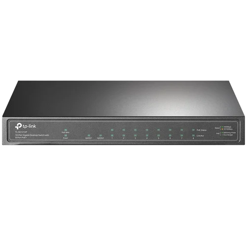SWITCH DE ESCRITORIO GIGABIT DE 10 PUERTOS CON POE DE 8 PUERTOS