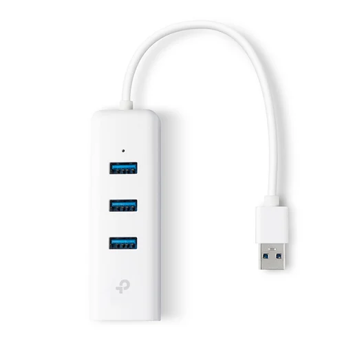 ADAPTADOR USB 2 EN 1 CON HUB DE 3 PUERTOS USB 3.0 Y ADAPTADOR