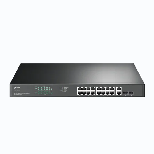 SWITCH DE MONTAJE EN BASTIDOR GIGABIT DE 18 PUERTOS CON 16 PUE