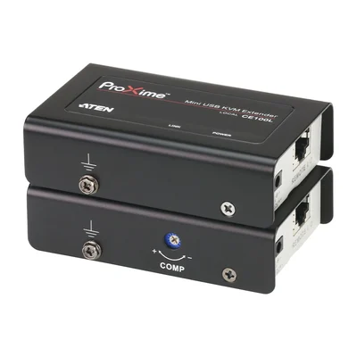 Extensor KVM USB | Acceso remoto PC | Hasta 100 m Cat5e | 1920×1200 | Protección ESD | Ajuste deskew