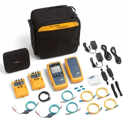 Certificador CertiFiber Pro Quad, para Fibra Óptica Multimodo 50µm y Monomodo, Con WiFi Integrado y Pantalla LCD de 5.7 Pulgadas (14.48 cm), Versión Internacional