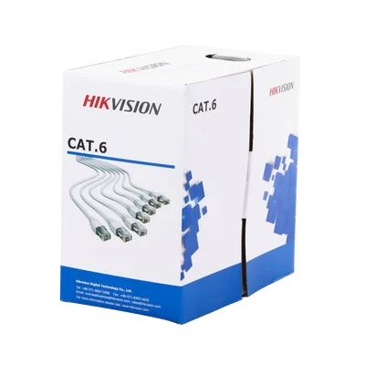 Bobina de Cable de 305 Metros (1000 Pies) Cat 6 / 100% Cobre / Color Blanco / Uso en Interior / PVC