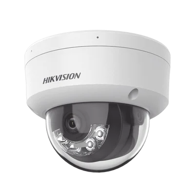 [Dual Light + 2 Micrófonos Integrados] Domo IP 4 Megapixel / Lente 2.8 mm / 30 mts Luz Blanca + 30 mts IR / ACUSENSE / Exterior IP67 / IK10 / WDR 120 dB / PoE / ONVIF / Micro SD / Metal / ACUSEEK
