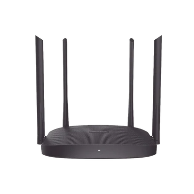 Router Inalámbrico WISP / Hasta 1200 Mbps / Doble Banda AC (2.4 GHz y 5 GHz) / 3 Puertos LAN 10/100 Mbps + 1 Puerto WAN 10/100 Mbps / 4 Antenas Externas Omnidireccional de 5 dBi / Interior