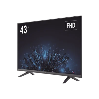 Monitor LED Full HD 43″ / Ideal para Oficina y Hogar / Uso 24-7 / Entrada HDMI/VGA/USB / Compatible con Montaje VESA (200 X 200) / Bocinas Integradas
