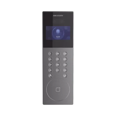 Videoportero IP Multiapartamento con Reconocimiento Facial / Llamada a App HikConnect (requiere monitor) / Protección IP65 / Apertura por Rostro, Tarjeta o App
