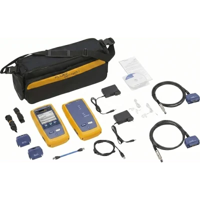 Certificador DSX-602 para Cable de Cobre Cat5e, Cat6 y Cat6A, Frecuencia de 500 MHz, Con WiFi Integrado y Pantalla LCD de 5.7 Pulgadas (14.48 cm), Versión Internacional