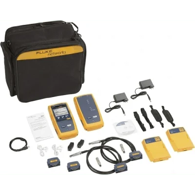 Certificador DSX-8000 para Cable de Cobre Cat5e, Cat6, Cat6A y Cat8, Precisión de Nivel VI/2G (2 GHz), Con WiFi Integrado y Pantalla LCD de 5.7 Pulgadas (14.48 cm), Versión Internacional