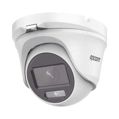 [ColorVu] Eyeball TURBOHD 2 Megapíxel (1080p) / Lente 2.8 mm / Microfono Integrado / Imagen a Color 24/7 / METAL / Luz Blanca 20 mts / Exterior IP66 / TVI-AHD-CVI-CVBS / dWDR