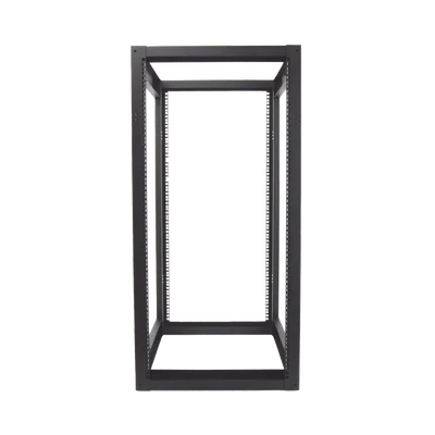 Rack Estándar 19″ de 4 Postes, Acero, 24 Unidades, Profundidad Ajustable.