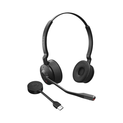 Jabra Engage 55, Auricular stereo versión MS con aislamiento de ruido activa, adaptador DECT USB-A (9559-450-125)