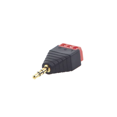 Conector de audio de 3.5mm macho a terminal de tornillo de 3 pines