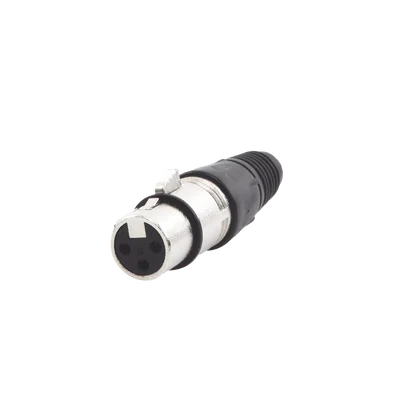 Conector XLR 3 Pines Hembra | Ideal para Conexiones de Micrófonos y Mezcladoras | Equipo de Audio Profesional
