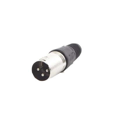 Conector XLR 3 Pines Macho | Ideal para Conexiones de Micrófonos, Mezcladoras | Equipo de Audio Profesional