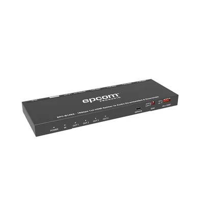 Splitter HDMI 1×4 | 1 Entrada a 4 salidas (Simultaneas) | 4K@60Hz | Extractor de Audio | Down Scaler | HDR  4:4:4 | EDID | 18Gbps