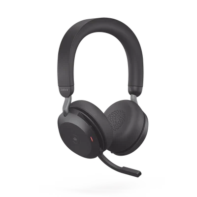 Jabra Evolve2 75, Auricular stereo versión MS con cancelación de ruido activa, dongle USB-A indicador de ocupado (Busylight)(27599-999-999)
