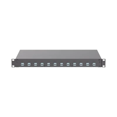 Distribuidor de Fibra Óptica, Con 12 Conectores LC Duplex (24 Fibras), Para Fibra Multimodo OM3/OM4, 1 UR
