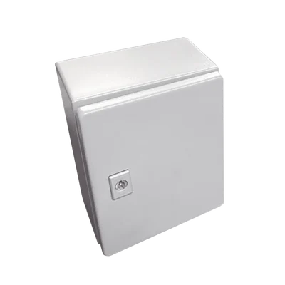 Gabinete de Acero / Nema 4 -IP 66 de 15 x 15 x 12 cm / Platina incluida.