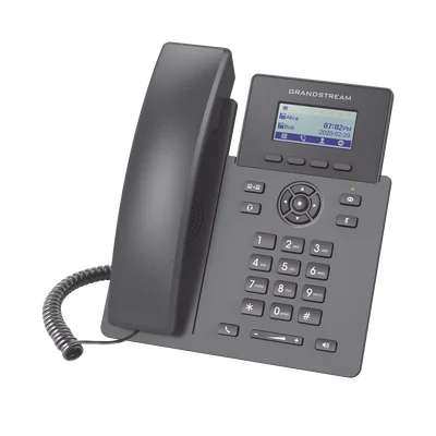Teléfono IP Grado Operador, 2 líneas SIP con 2 cuentas, PoE, codec Opus, IPV4/IPV6 con gestión en la nube GDMS