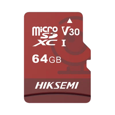 Memoria microSD / Clase 10 de 64GB / Especializada Para Videovigilancia (Uso 24/7) / Compatibles con cámaras HIKVISION y Otras Marcas / 95 MB/s Lectura / 40 MB/s Escritura