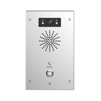Video Intercomunicador IP, 2 líneas SIP, 2 relevadores con botón para llamada, Onvif, anti-vandálico, PoE, IP65 e IK10, PoE