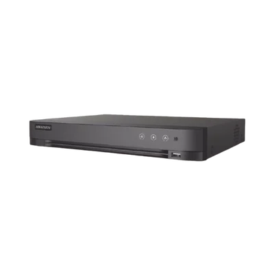 DVR 16 Canales TURBOHD + 8 Canales IP / 5 Megapixel Lite – 3K Lite / Audio de Dos Vías por Coaxitron / Reconocimiento Facial / ACUSENSE (Evita falsas alarmas) / 1 Bahía de Disco Duro / Salida de Video en Full HD