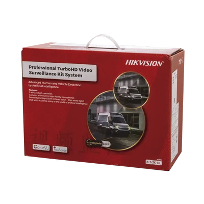 [Dual Light] Kit TurboHD 3K (5 Megapixel) / DVR 4 Canales / 4 Cámaras Bala para Exterior y Metal / Micrófono Integrado / Accesorios de Interconexión / Fuente de Poder
