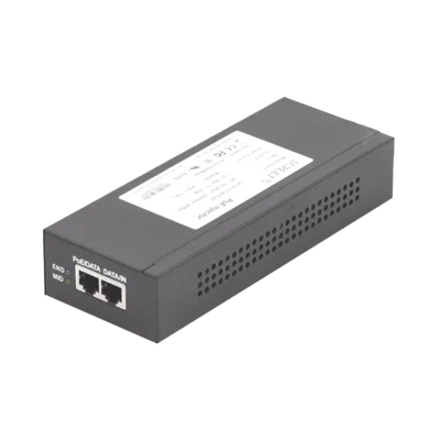 Inyector Super Hi-PoE / 56 Vcc / 60 Watts / Para Domos HIKVISION PTZ / IP (-AE / DE) / Soporta 802.3 af / at / Para Aplicaciones de CCTV