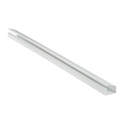 Canaleta LD10 de PVC rígido, con cinta adhesiva para instalación sin herramientas, de 38.4 x 24 x 1828.8 mm, Color Blanco