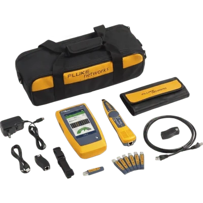 Kit Avanzado de Calificador de Red LinkIQ, Para Verificar Rendimiento de Cableado Hasta 10Gbps Basado en Frecuencia, con Pantalla Multitáctil a Color