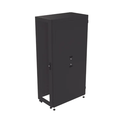 Gabinete para Telecomunicaciones Rack Estándar de 19″, 42UR, 600 mm Ancho x 1000 mm Profundidad. Fabricado en Acero, Se envía el Gabinete Armado.