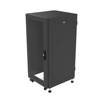 Gabinete Profesional para Telecomunicaciones de 19in, Instalación a Piso, 24UR, 600 mm Profundidad, Se envía el Gabinete Armado.