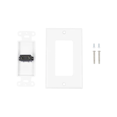 Placa de Pared 1 Puerto HDMI Hembra a Hembra