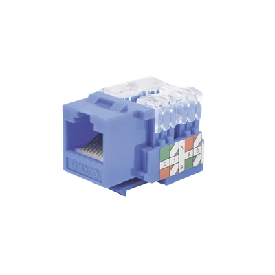 Módulo Jack 110 Cat6, Keystone para Faceplate – Color Azul