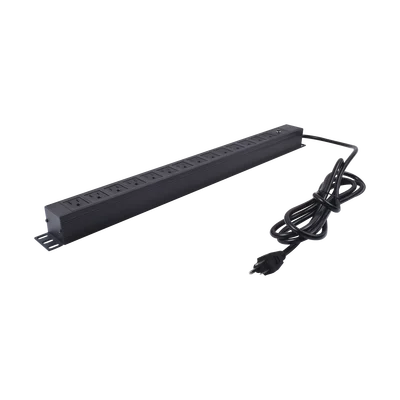 Unidad de Distribución de Energía (PDU) / 14 Tomas / 125 V / Montaje Vertical / Cable 1.90 m (6.2 ft) / Gabinete 650 mm (25.6 in) de Ancho