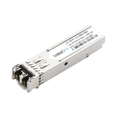 Transceptor Óptico SFP (Mini-Gbic) / Multimodo 850 nm / 1.25 Gbps / 1000BASE-SX / Conectores LC/UPC Dúplex / DDM / Hasta 550 m